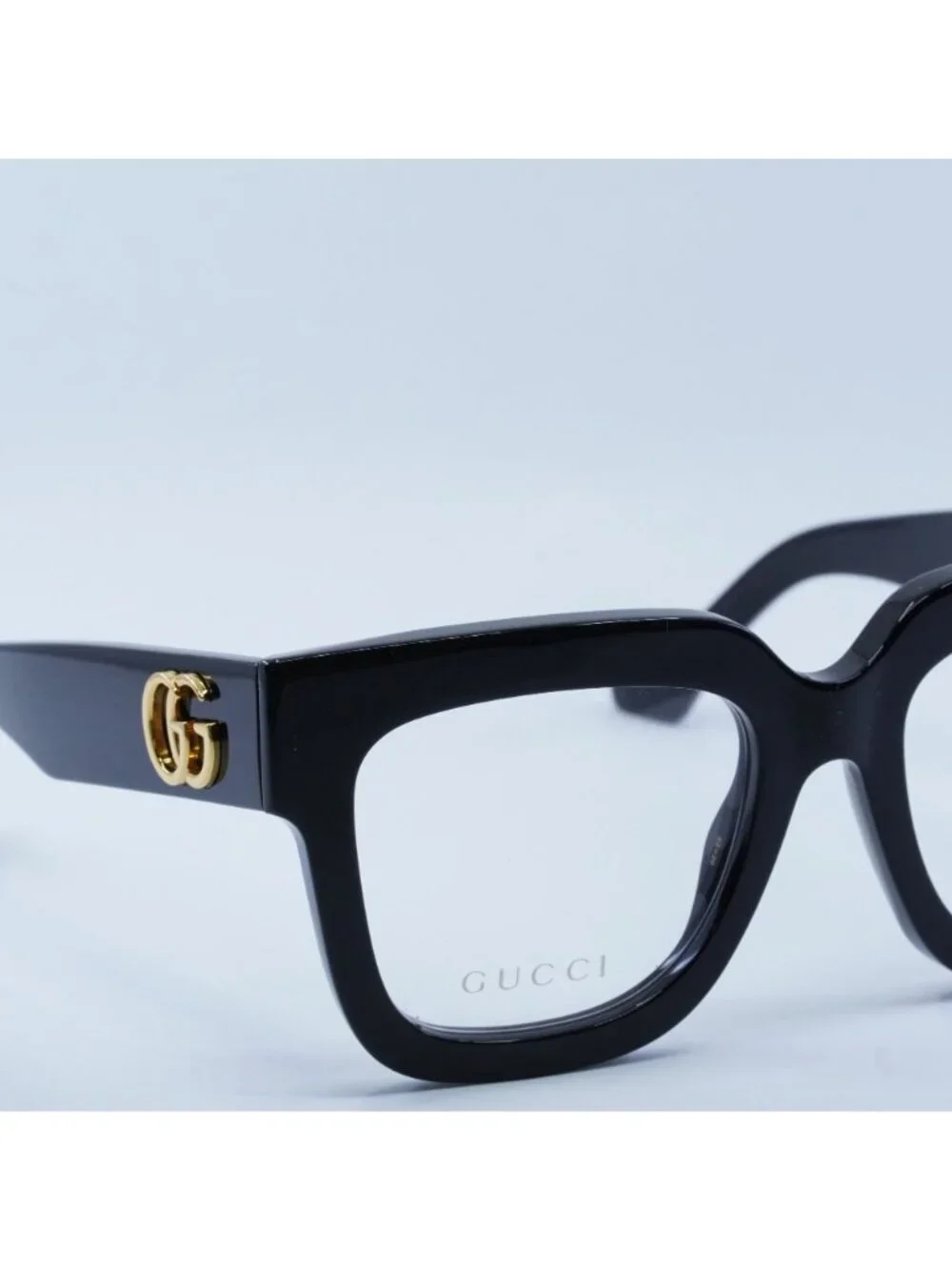 Gucci GG1549O 001 Eyeglasses Black 52mm Square Frame